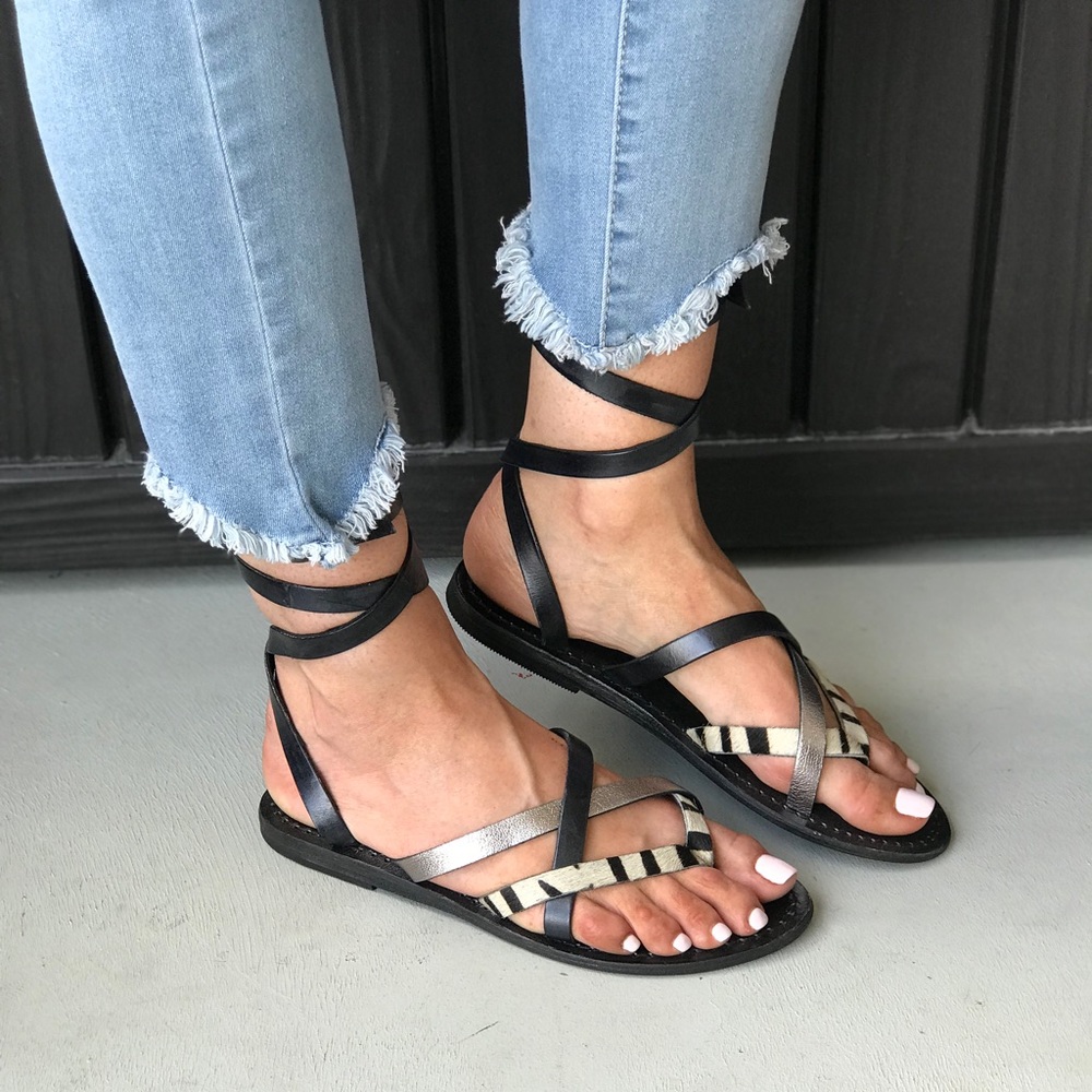 Freebird Leather Gladiator Boho Chic Sandal - Picture 4 of 7